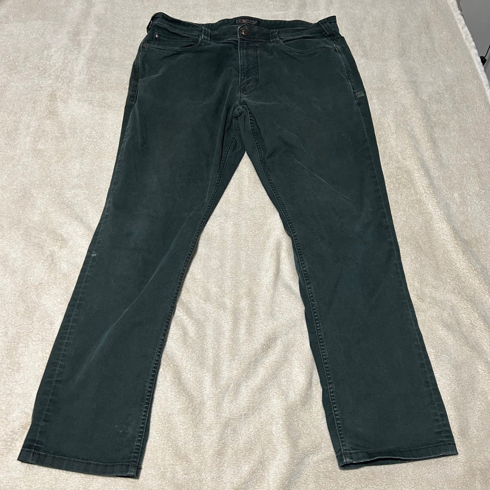 5.11 Tactical Defender-Flex Pants Mens 38 32 Green Slim Fit